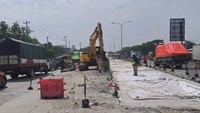 Peninggian Jalan Kaligawe, Jalur Semarang-Demak Ruas Genuk Contraflow 10 Hari