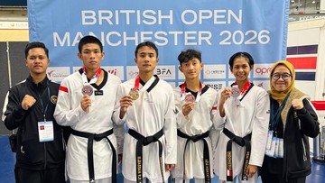 Taekwondo Indonesia Sabet 4 Medali di British Open 2026