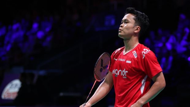 Anthony Ginting saat berlaga di Thomas Cup 2026. (Arsip PBSI)