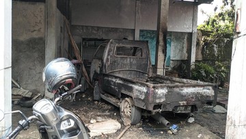 Mobil Pikap di Bogor Terbakar Saat Isi BBM, Diduga karena Korsleting