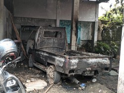 Mobil Pikap di Bogor Terbakar Saat Isi BBM, Diduga karena Korsleting