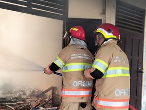 Gudang SMPN 3 Tawangsari Sukoharjo Hangus Terbakar