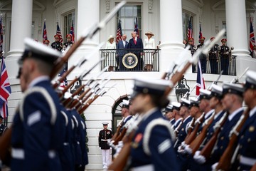 Trump Sambut Raja Charles III di Gedung Putih