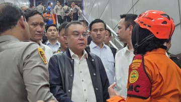Dasco Cek Proses Evakuasi Korban Kecelakaan Kereta di Bekasi