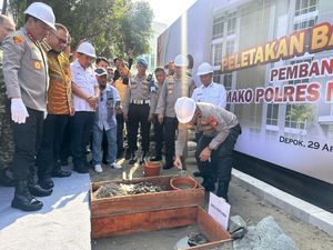 Kapolda Metro Groundbreaking Markas Polres Depok: Pelayanan Harus Makin Baik