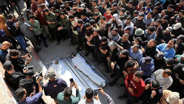 Pemakaman Korban Serangan Israel Digelar di Gaza City