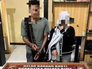 Sepasang Kekasih Ditangkap Hendak Edarkan Sabu dengan Upah Rp 5 Juta