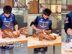 Yuki Tsunoda Ditantang Bikin Roti, Malah Jadi Mobil Balap Mini