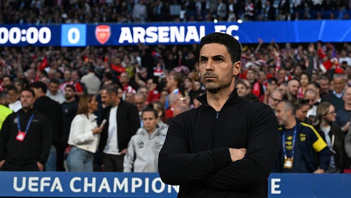 MADRID, SPAIN - APRIL 29: Arsenal Manager Mikel Arteta before the UEFA Champions League 2025/26 Semi Final First Leg match between Atletico de Madrid and Arsenal FC at  on April 29, 2026 in Madrid, Spain. (Photo by David Price/Arsenal FC via Getty Im