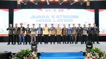 Wamendagri Wiyagus Puji Damkar, Satpol PP &amp; Linmas Jaga Stabilitas Daerah