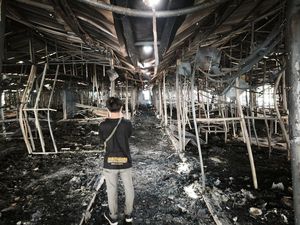 Penampakan Pasar Kanjengan Semarang Usai Terbakar Hebat