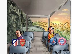 Meme Jomplangnya Kualitas PSG Vs Bayern dan Atletico Vs Arsenal