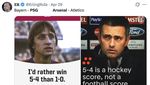 Meme Jomplangnya Kualitas PSG Vs Bayern dan Atletico Vs Arsenal