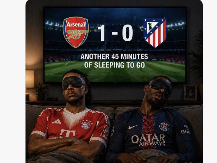Meme Jomplangnya Kualitas PSG Vs Bayern dan Atletico Vs Arsenal
