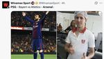 Meme Jomplangnya Kualitas PSG Vs Bayern dan Atletico Vs Arsenal