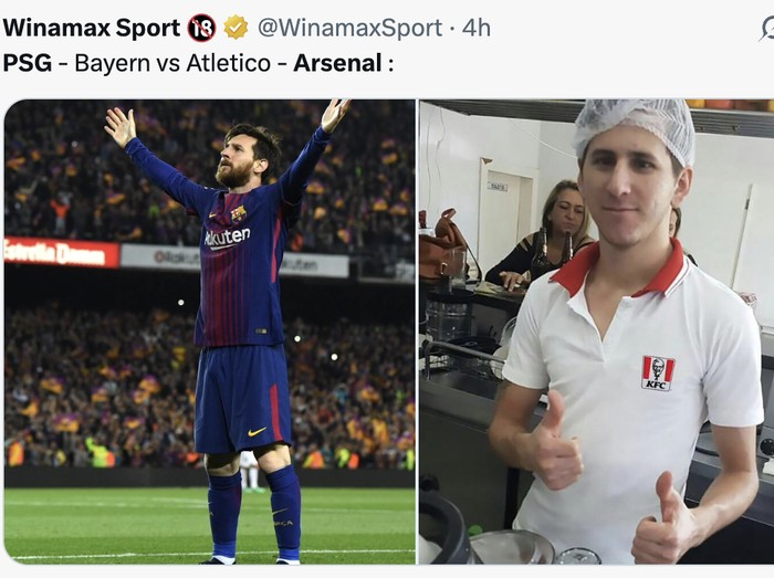 Meme Jomplangnya Kualitas PSG Vs Bayern dan Atletico Vs Arsenal