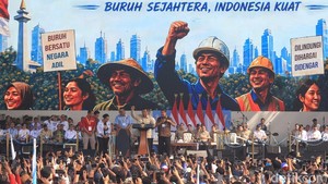 Prabowo Turun ke Monas, May Day 2026 Dipenuhi Lautan Buruh