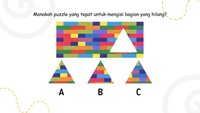 Temukan Puzzle yang Hilang, Awas Terkecoh Susunan Pola dan Warna