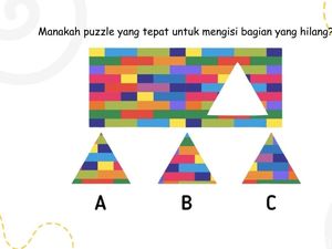 Temukan Puzzle yang Hilang, Awas Terkecoh Susunan Pola dan Warna