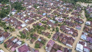 Banjir Kepung Ratusan Rumah di Kota Jambi