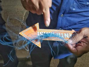 Penampakan Benang Layangan yang Menewaskan Seorang Pria di Karawang