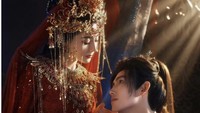 7 Foto Pernikahan Dilraba & Chen Feiyu di Love Beyond the Grave, Romantis
