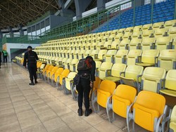 Kick Off Bekasi FC Vs PSPS, Tim Brimob Sterilisasi Stadion Patriot Candrabhaga