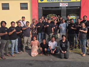 Penampakan 4 Pembunuh Lansia di Pekanbaru Usai Ditangkap Polisi