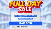 Serbu! Beli Rak Besi di Transmart Full Day Sale Diskonnya Jumbo