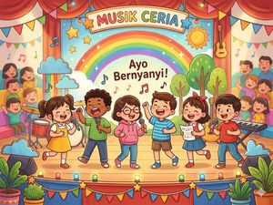 25 Lagu Anak-anak Terpopuler Bahasa Indonesia dan Inggris Beserta Liriknya