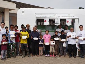 LG Dukung Pemulihan Pascabencana Pasirlangu Lewat Program Lebaran Sehat