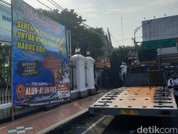 Polisi Tutup Alun-alun Pati Pagi Ini gegara Ada Demo Ribuan Nelayan
