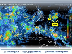 Bibit Siklon Tropis 92W Muncul Saat RI Mulai Masuk Musim Kemarau