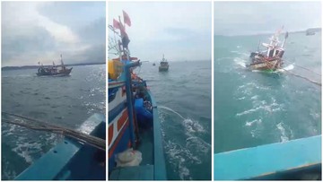 Kapal Nelayan Ditabrak Kapal Kargo di Lampung, 1 ABK Hilang