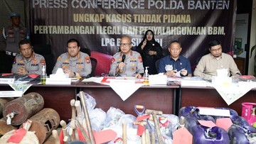 Polda Banten Bongkar Tambang Ilegal di Lebak, 7 Orang Ditetapkan Tersangka