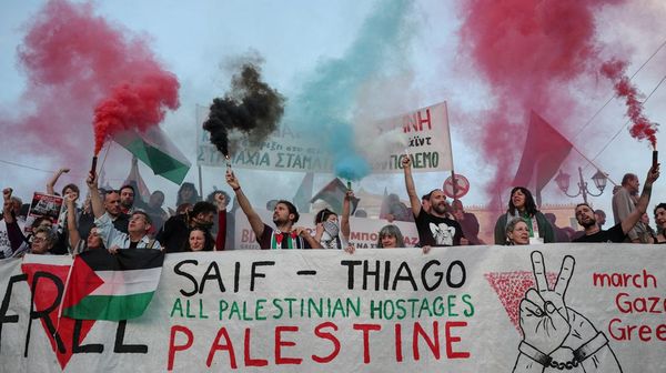 Aksi Protes Tuntut Pembebasan Aktivis Gaza