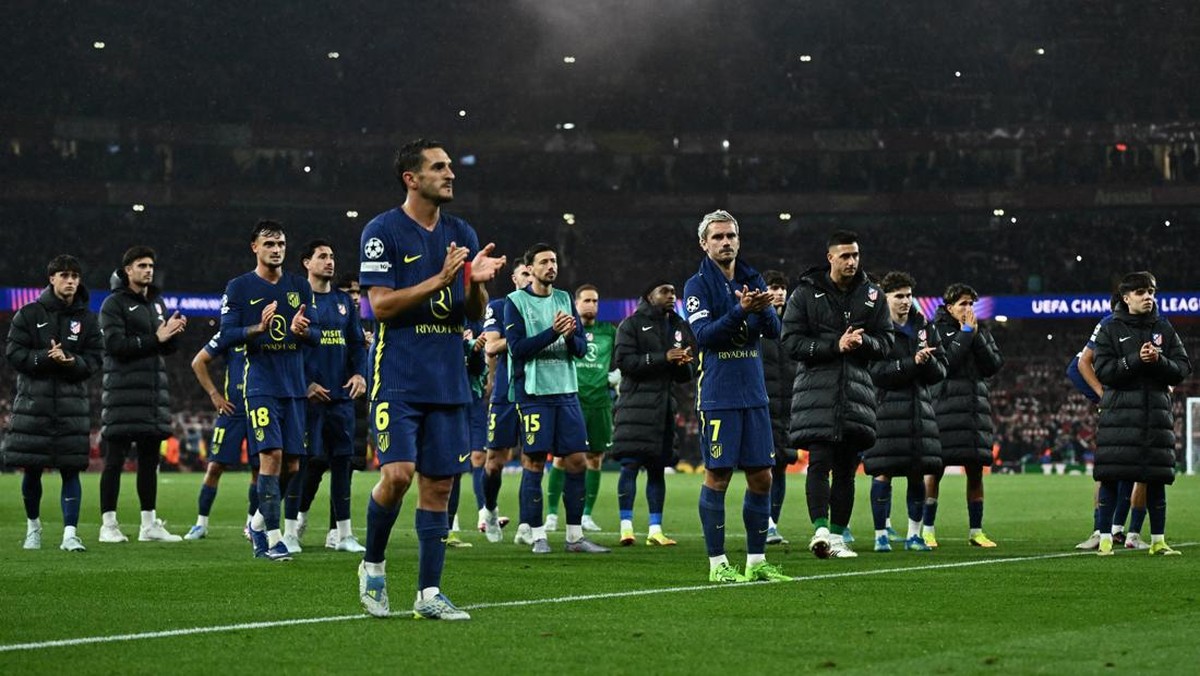 Atletico Madrid akhirnya kalah dari wakil Inggris di semifinal kompetisi Eropa. (REUTERS/Dylan Martinez)