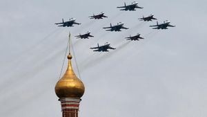 Jet Rusia Warnai Langit Moskow Jelang Parade Kemenangan
