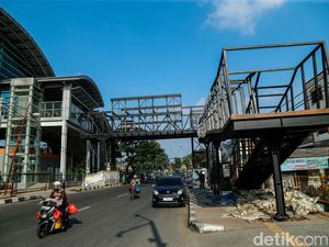 JPO Terintegrasi Stasiun Bekasi Ditargetkan Rampung Juni