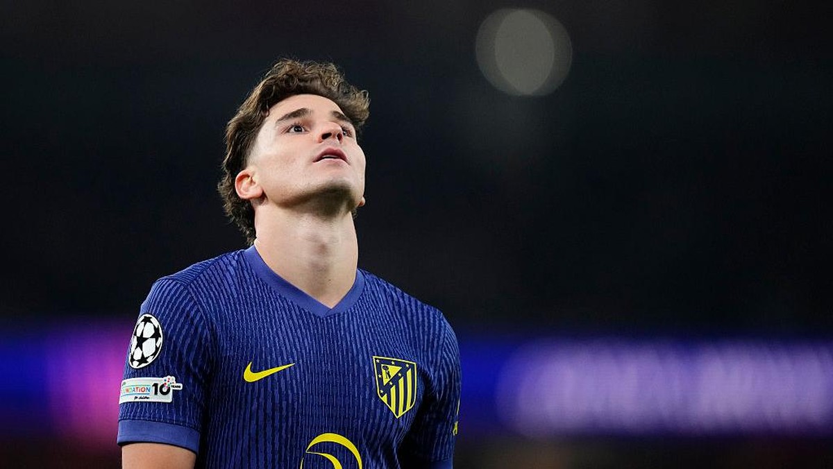 Julian Alvarez masih saja paceklik gelar di Atletico Madrid. (NurPhoto via Getty Images/NurPhoto)