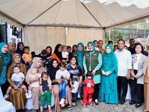Ketum TP PKK Ajak Warga Sulsel Tingkatkan Cakupan Imunisasi Anak
