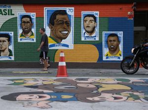 Tradisi Mural Piala Dunia Hidupkan Jalanan Rio
