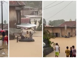 Ratusan Rumah di Muratara Terendam Banjir karena Sungai Rupit Meluap