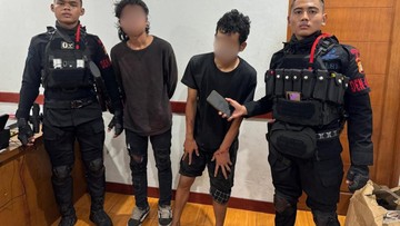 Brimob Polda Metro Tangkap Jambret Saat Patroli Rutin di Rawalumbu Bekasi