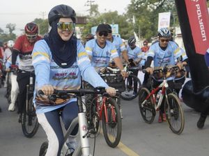 Walkot Siska Gowes Hemat BBM Sambut HUT ke-195 Kendari dan UCLG ASPAC