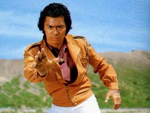 Kenji Ohba sebagai Retsu Ichijouji dalam serial Space Sheriff Gavan atau Gaban (1982). (Toei Company)
