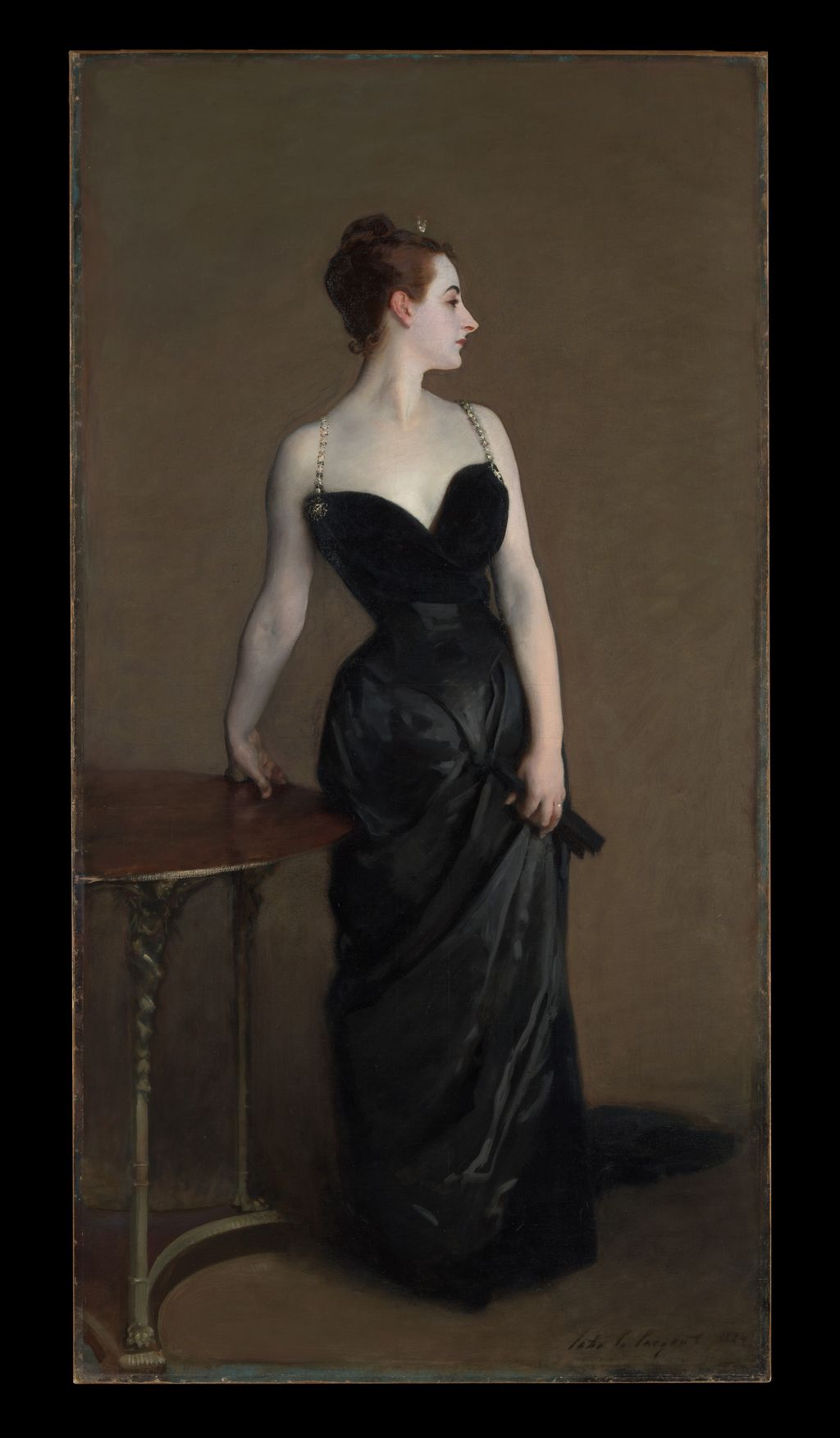 Lukisan Madame X karya John Singer Sargent. Lukisan dibuat tahun 1884 dan menuai banyak kritik.