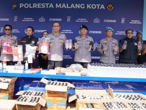 Polresta Malang Kota Gagalkan Peredaran 8,9 Kg Ganja dan 1,6 Kg Sabu