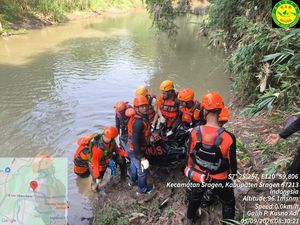 Jatuh dari Jembatan Tlobongan, Warga Sragen Ditemukan Tewas