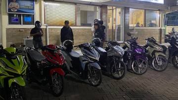 Patroli Polisi Bubarkan Balap Liar di Jaktim, 7 Motor Diamankan